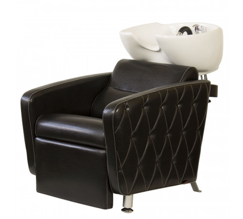 Парикмахерская мойка МД-123 с регулировкой ножной части, прострочкой и утяжкой