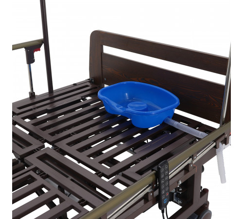 Кровать электрическая DB-11А (МЕ-5228Н-03) ЛДСП Венге Гибридный привод возможность управлять секциями без электроэнергии!