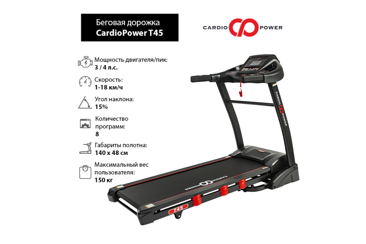 Беговая дорожка cardiopower t30