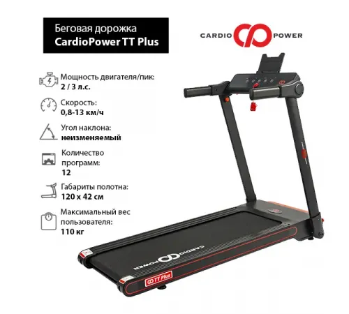 Беговая дорожка CardioPower TT Plus