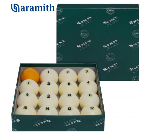 Шары Aramith Premier Pyramid Ø68 мм Желтый биток