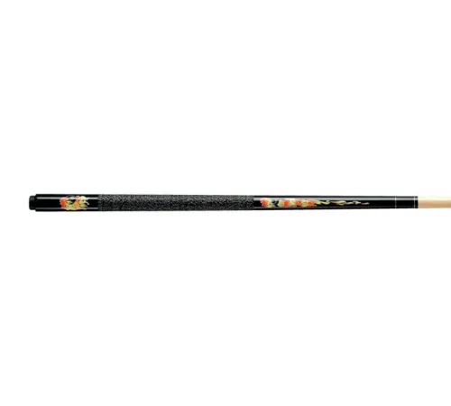Кий / пул 2-pc "Kids Classic Flames CF-01" (черный) 123 cm с оплеткой ирландский лен