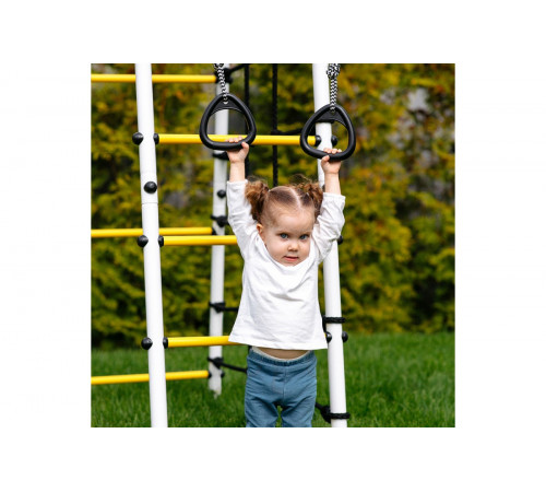 Детский спортивный комплекс для дачи ROMANA Богатырь Плюс - 2 (желтый/серый)