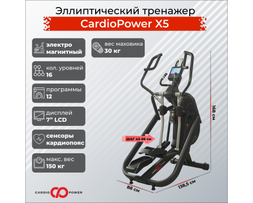 Эллиптический тренажер CardioPower X5