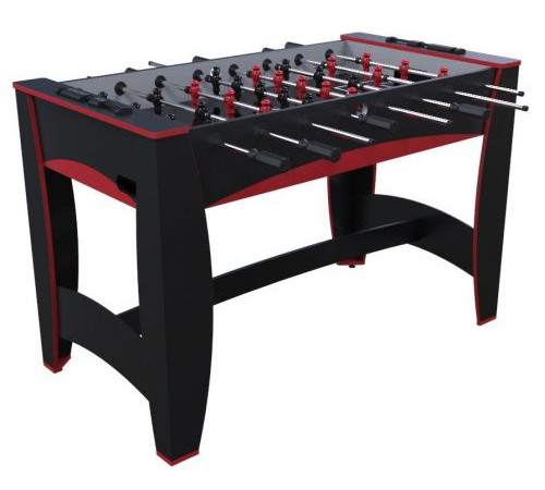 Игровой стол - футбол "Hit" (122x63.5x78.7 см, черно-красный)
