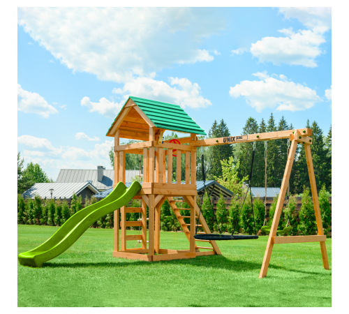 Детский игровой комплекс UNIX Kids (6 in 1) Light Green