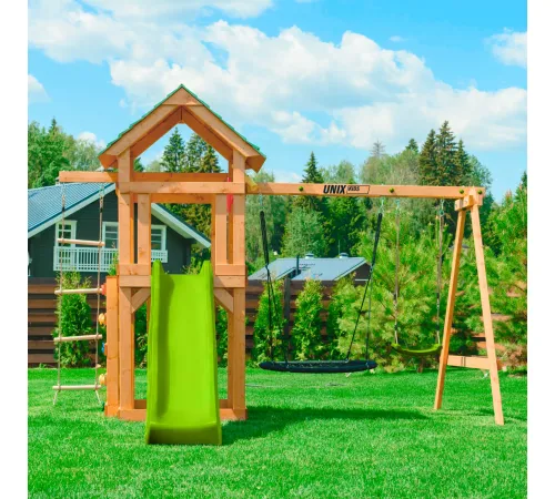 Детский игровой комплекс UNIX Kids (6 in 1) Light Green