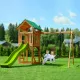 Детский игровой комплекс UNIX Kids (6 in 1) Light Green