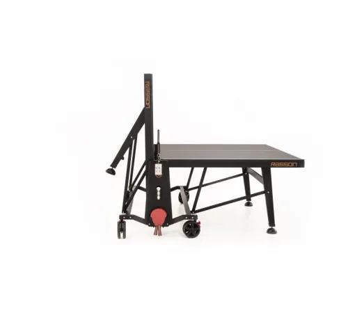 Теннисный стол складной для помещений "RASSON PREMIUM T01 Indoor" (274 х 152,5 х 76 см, черный ясень) с сеткой