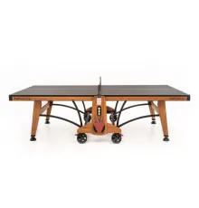 Теннисный стол складной для помещений "RASSON PREMIUM T03 Indoor" (274 х 152,5 х 76 см, натуральная вишня) с сеткой