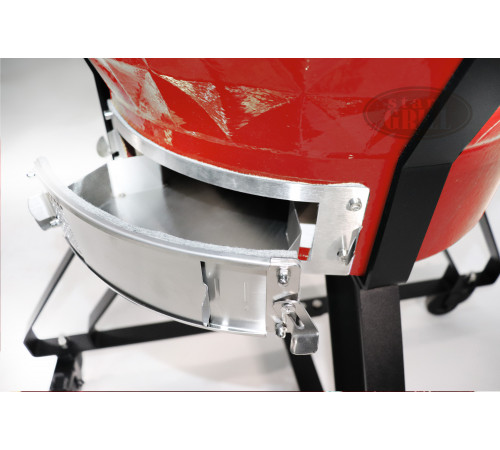 Керамический гриль-барбекю 24 дюйма (красный) (61 см)