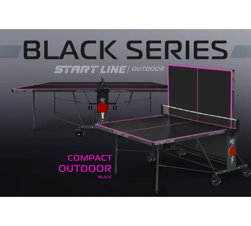 Теннисный стол Compact-2 LX Всепогодный Black