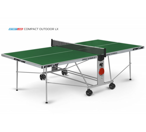 Стол теннисный Compact-2 LX Всепогодный Зелёный NEW